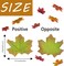 Fall Leaves Fake Fall Decorations 3.15inch (A) 5.87"D x 4.06"W x 1.42"H